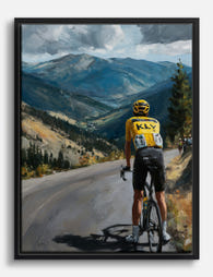 Summit Ride Canvas Print Black