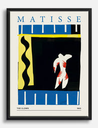 Matisse The Clown Poster Canvas Print - Black