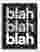 Bold Neutral Typography Canvas Print - Black