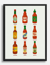 Spicy Sizzle Canvas Print Black