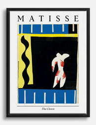 Henri Matisse – The Clown Canvas Print Black