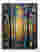 Klimt Sunlit Forest Canvas Print - Black
