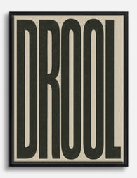 Bold Typography Statement Canvas Print Black