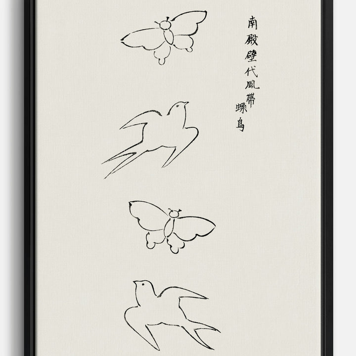 Line Art Minimalista Stampe su Tela