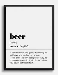 Beer: A Toast to Good Times Canvas Print Black