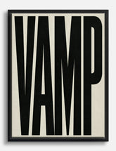 Bold Statement Typography Canvas Print Black