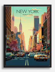 Vintage Cityscape Canvas Prints