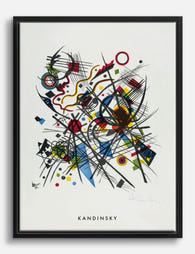 Kandinsky Abstract Energy Canvas Print Black