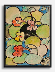 Nasturtium by Henri Matisse Canvas Print Black