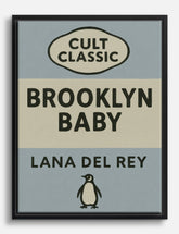 Brooklyn Baby Charm Canvas Print Black