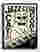 Cool Cat Jazz Vibes Canvas Print Black