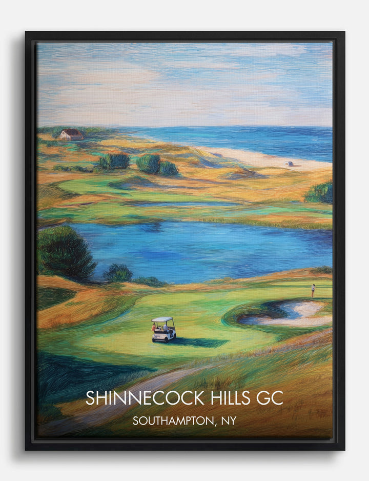 Shinnecock Hills Serenity Canvas Print Black