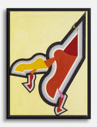 Red & Gold Rhythm by Schillinger Canvas Print - Black