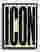 Bold ICON Statement Canvas Print Black