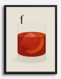 Introspection in a Glass Canvas Print
