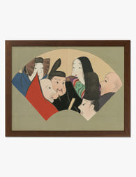 Six Poetic Immortals by Kamisaka Sekka Art Print Brown