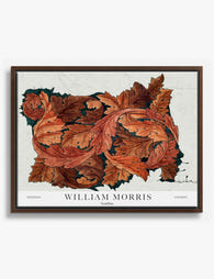 William Morris Acanthus Canvas Print Brown