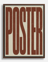 Bold Typography Statement Canvas Print Brown