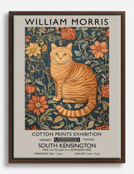 Morriss Feline Charm Canvas Print Brown