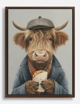Highland Charm Canvas Print Brown