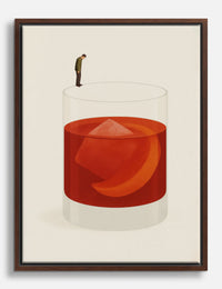 Introspection in a Glass Canvas Print