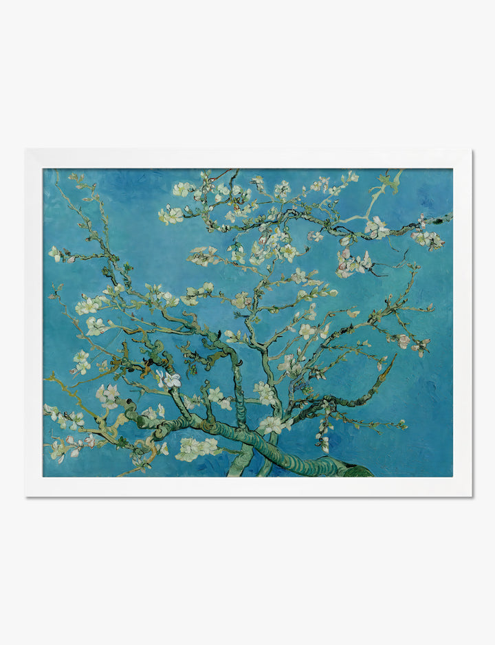 Poster amandelbloesem van Van Gogh