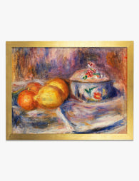 Renoir’s Fruit & Floral Harmony Art Print Gold