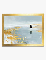 Solitude in Gold Art Print Gold