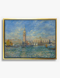 Venice View by Renoir Canvas Print Gold