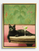 Martini Moment Canvas Print Gold