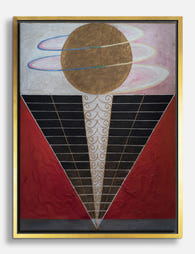 Hilma af Klint Altarpiece Canvas Print Gold