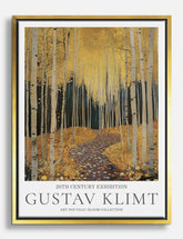 Klimts Golden Forest Canvas Print Gold