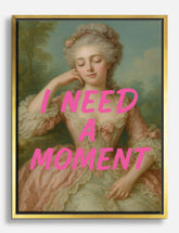 Classical Grace with Humor Canvas Print Gold