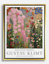 Klimts Floral Dream Canvas Print Gold