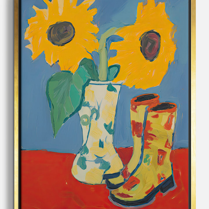 Lienzos de girasoles