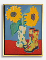 Lienzos de girasoles