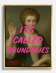 Boundaries in Style Canvas Print Gold