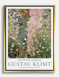 Gustav Klimt’s Floral Symphony Canvas Print Gold