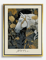 Golden Equinox Horse Canvas Print Gold