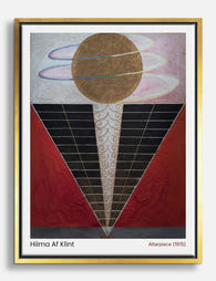 Hilma Af Klint Altarpiece Canvas Print Gold