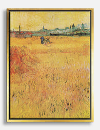 Van Goghs Golden Fields Canvas Print Gold
