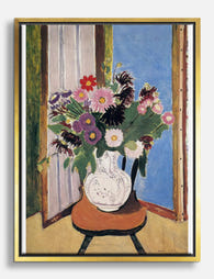 Matisses Vibrant Blooms Canvas Print Gold