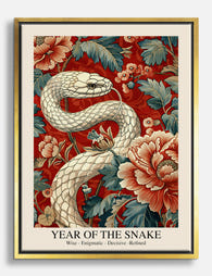 Serpentine Zodiac Elegance Canvas Print Gold