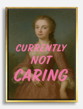 Vintage Sass Portrait Canvas Print Gold