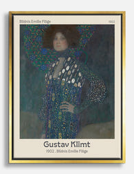 Gustav Klimt: Emilie Flöge Canvas Print Gold