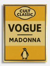 Cult Classic Vogue Canvas Print Gold