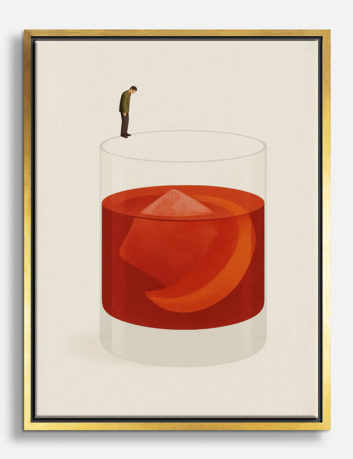 Introspection in a Glass Canvas Print