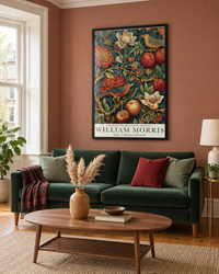 Lifestyle: living room — A bay-windowed Boston triple-decker flat on the parlour floor, with wood-frame construction, painted trim and generous natural light from the front bay