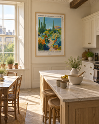 Lifestyle: kitchen — Late-Georgian townhouse in Bath, symmetrical proportions, original panelled shutters, tall sash windows flooding the kitchen with morning light