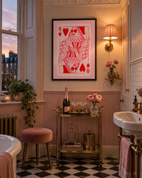 Lifestyle: bathroom — A high-ceilinged Scottish tenement flat in Glasgow's West End — bay window, original cornice, deep windowsills, press cupboards, period-intact bathroom with heritage fittings